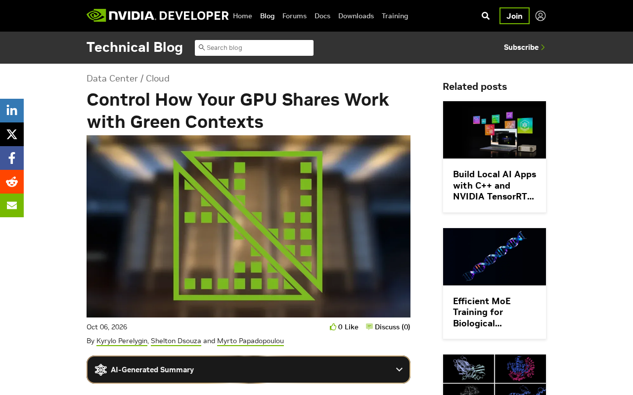 NVIDIA Green Contexts: Fine-Grained Control Over GPU Resource Allocation