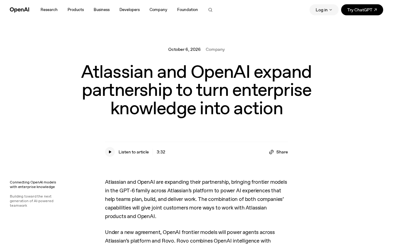 Atlassian Deepens Partnership with OpenAI: Turning Enterprise Knowledge into Action