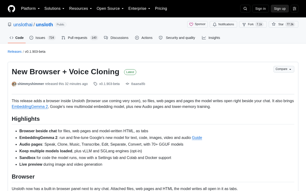 Unsloth New Release: Built-in Browser, Voice Cloning, and Low-VRAM Training Upgrades