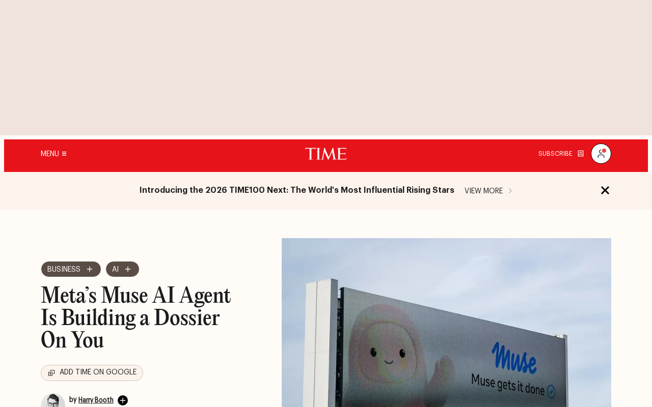 Meta's Muse AI Agent Is Building a "Privacy Dossier" on You