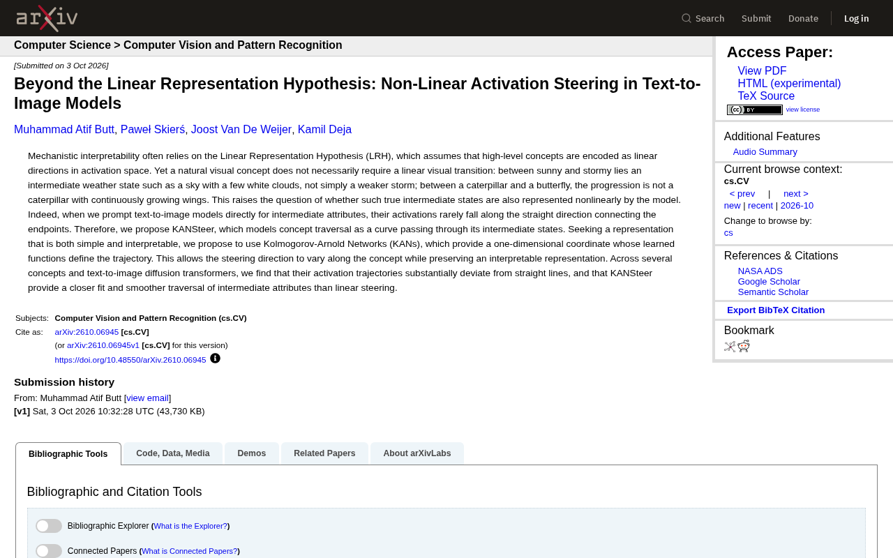 KANSteer: Nonlinear Guidance for Text-to-Image Generation Beyond the Linear Representation Hypothesis