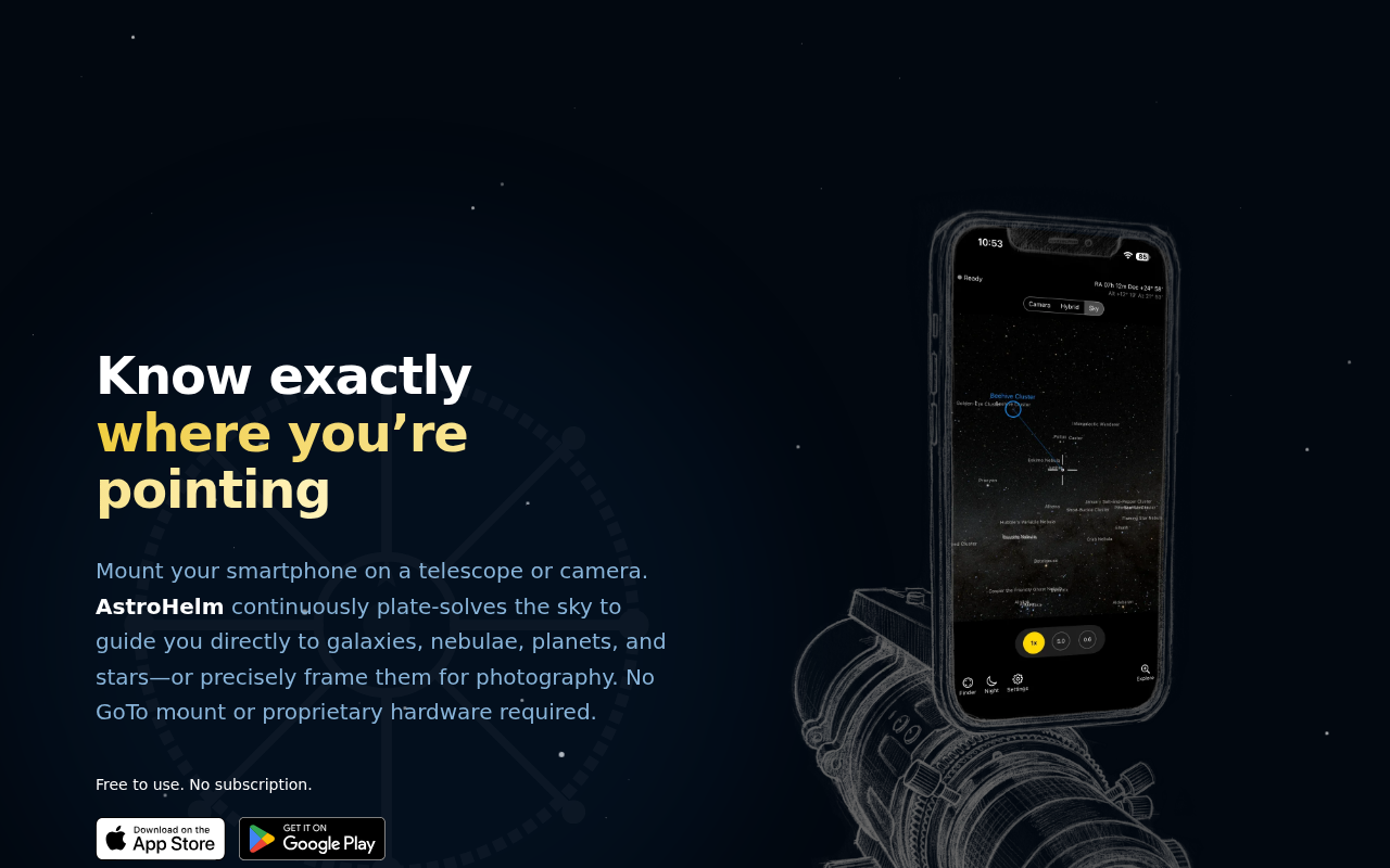 AstroHelm: A Fresh Approach to Telescope Alignment Using Your Phone Camera