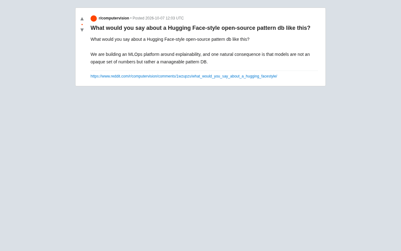 类Hugging Face的开源模式库:可解释MLOps新思路