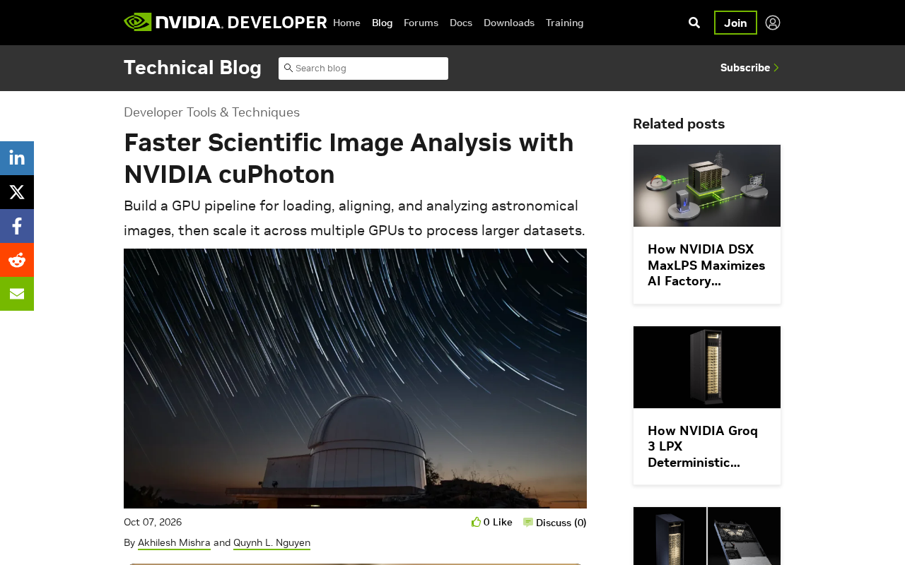 NVIDIA cuPhoton: A New GPU-Accelerated Tool for Scientific Image Analysis
