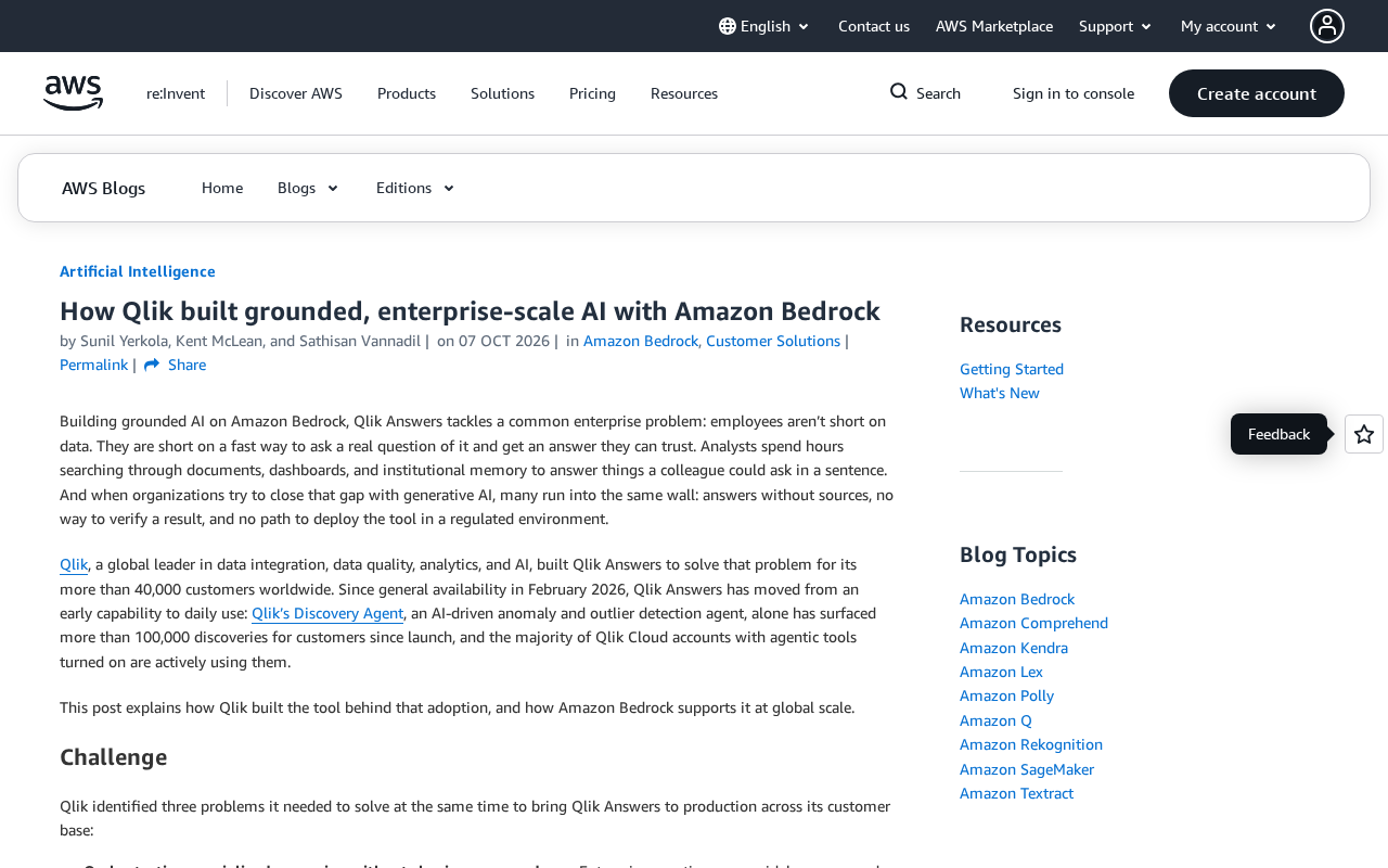How Qlik Built Enterprise-Grade Traceable AI with Amazon Bedrock