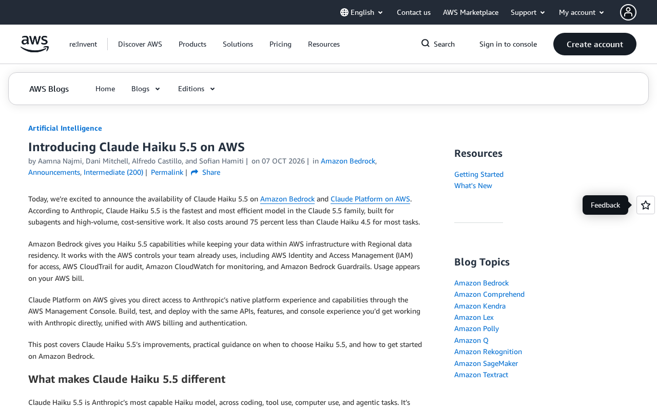 Claude Haiku 5.5 Arrives on AWS: A High-Efficiency Model with ~75% Lower Costs