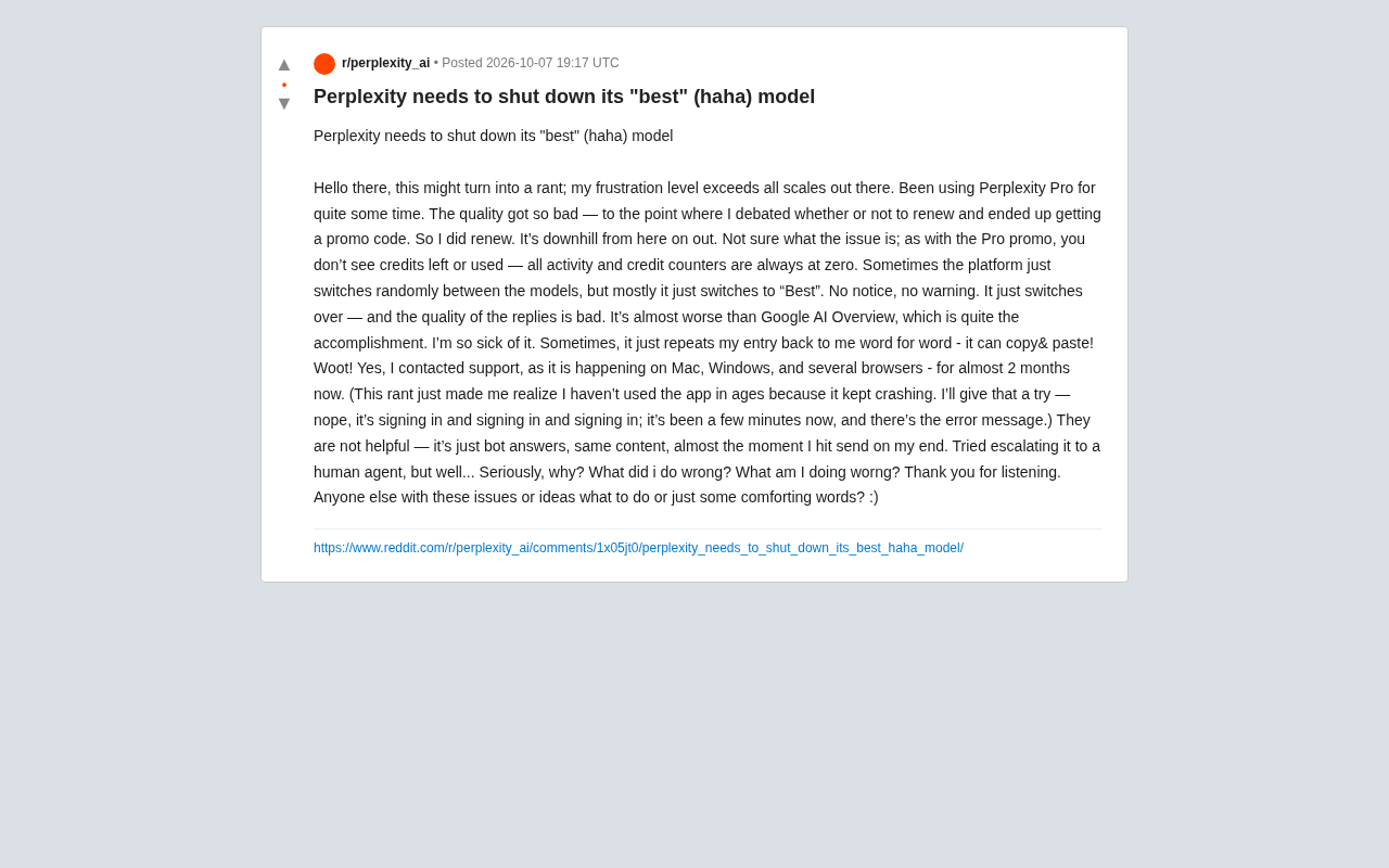 Perplexity Pro Experience in Decline: Silent Model Switching and Quality Drop Frustrate Paying Users