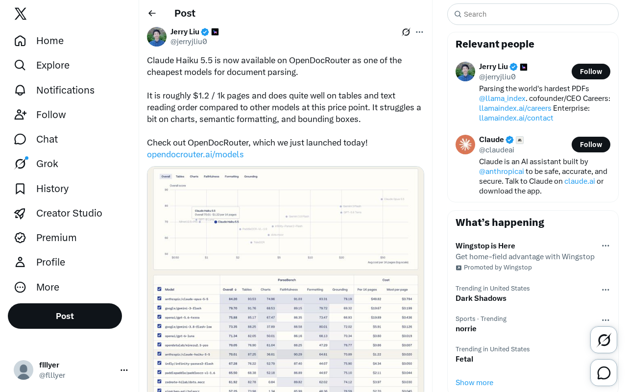 Claude Haiku 5.5 Launches on OpenDocRouter: A Low-Cost Document Parsing Option