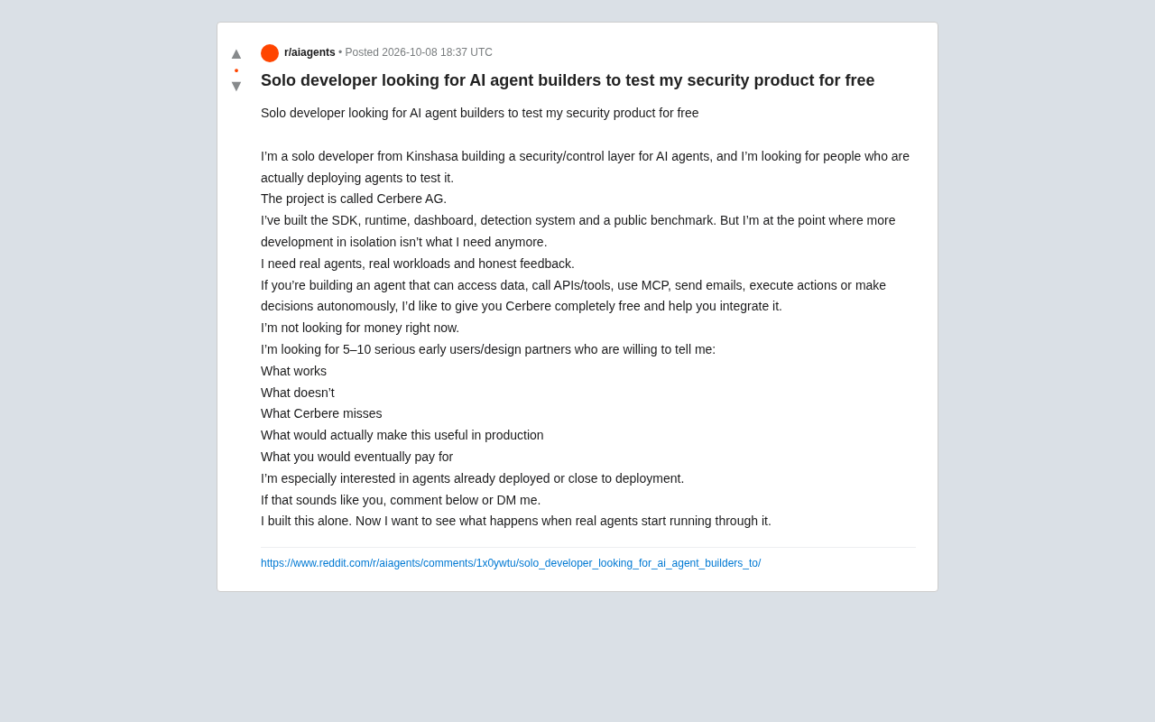 AI Agent Security Layer in Practice: Cerbere AG Seeks Early Testers