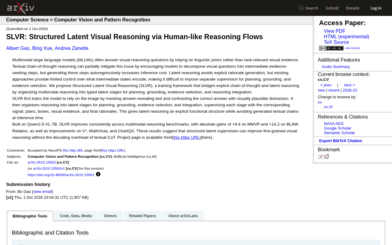 SLVR: Structured Latent Visual Reasoning via Human-like Reasoning Flows