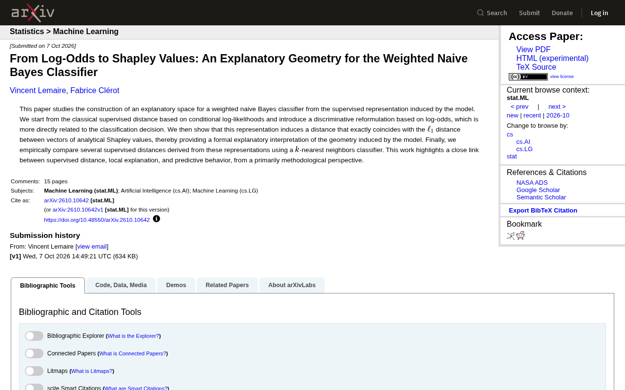 From Log-Odds to Shapley Values: The Interpretable Geometry of Weighted Naive Bayes