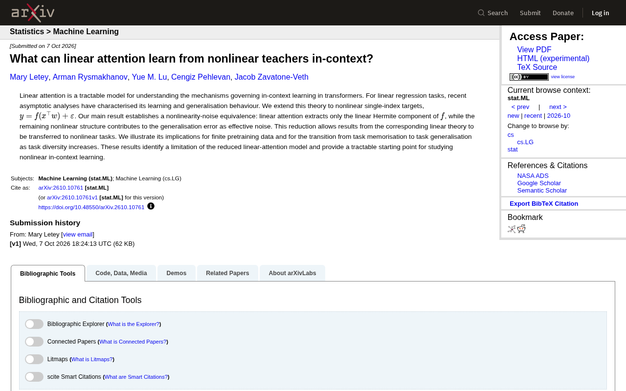 How Can Linear Attention Learn from Nonlinear Teachers? New Research Reveals Its Fundamental Limitations