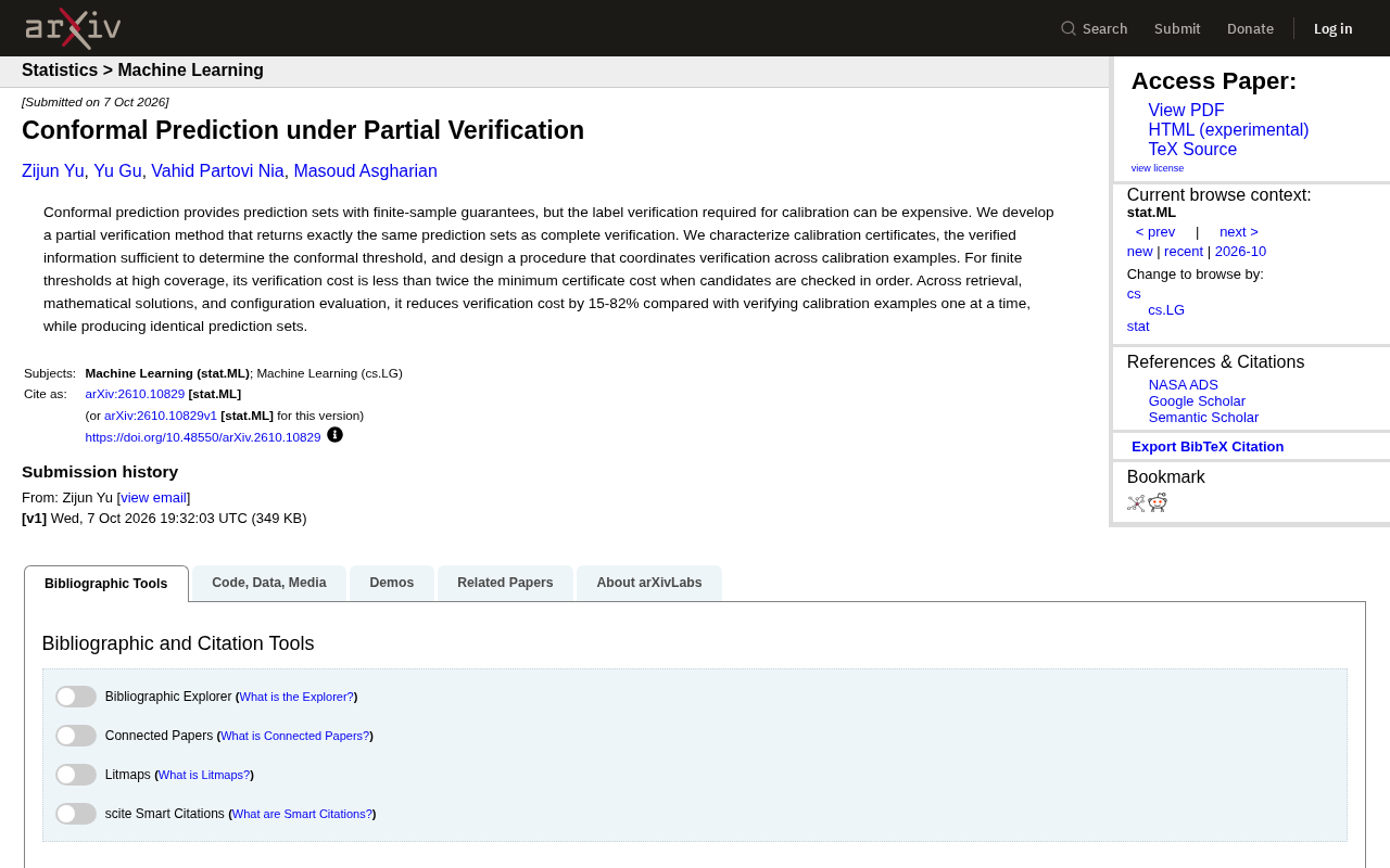 Conformal Prediction under Partial Verification: Up to 82% Reduction in Calibration Cost