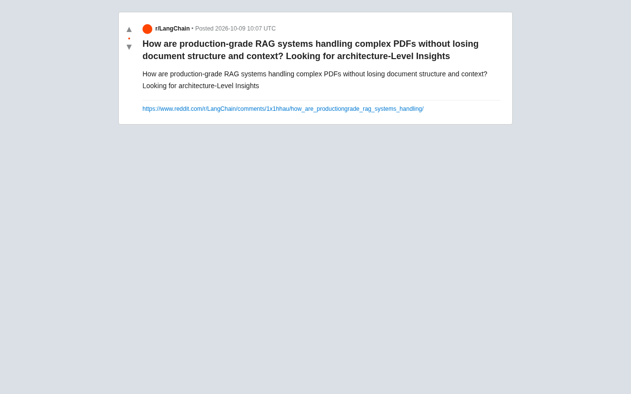 How Production RAG Systems Handle Complex PDFs Without Losing Document Structure