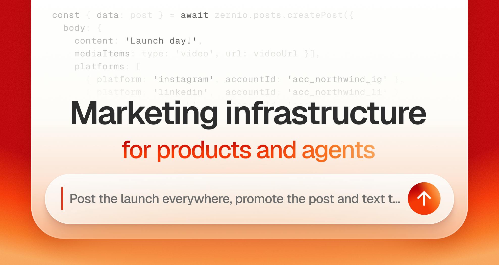 Zernio: Marketing Infrastructure for Products and AI Agents
