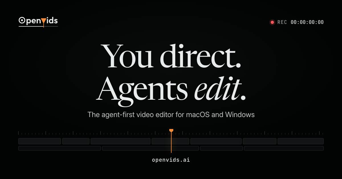 OpenVids:用AI对话完成视频剪辑的开源编辑器
