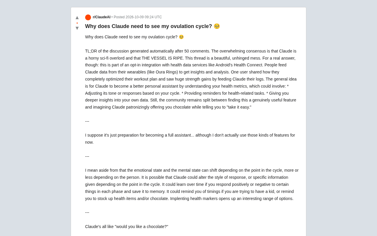 Why Does Claude Want to Read Your Health Data? The Menstrual Cycle Feature Reveals Big AI Assistant Ambitions