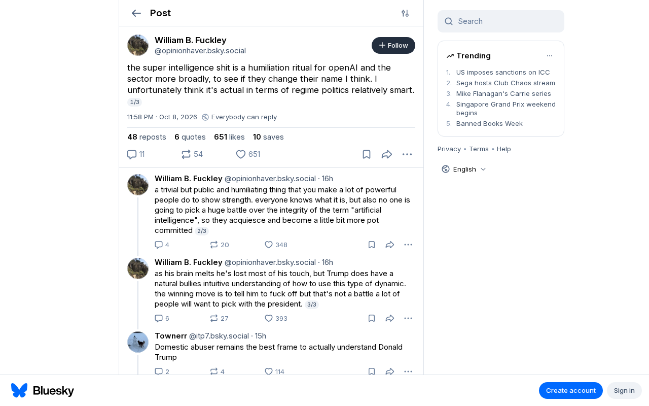 Is OpenAI's Superintelligence Narrative a 'Humiliation Ritual'? A Controversial Discussion