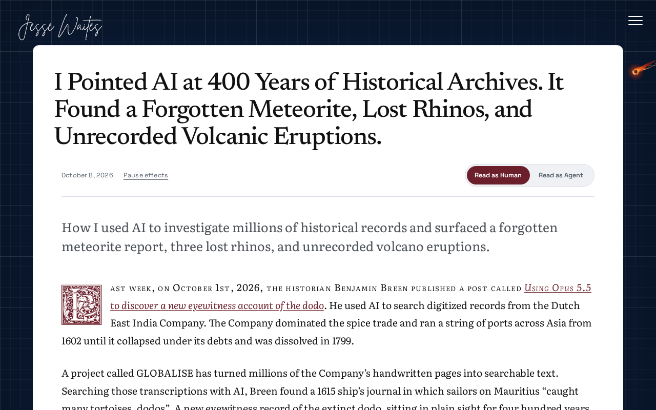 AI Mines 400 Years of Historical Archives to Uncover Forgotten Meteorite Records