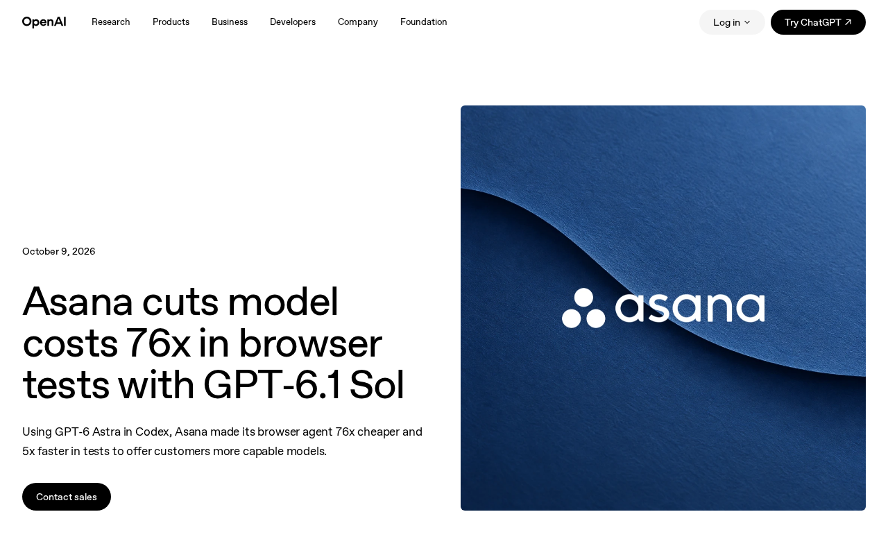 Asana Cuts Browser Agent Costs by 76x: A Real-World GPT-6 Model Optimization Case Study