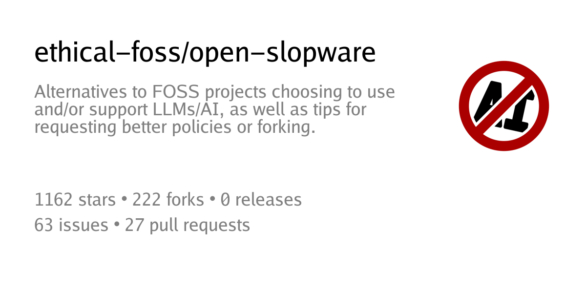 open-slopware discussion on Hacker News