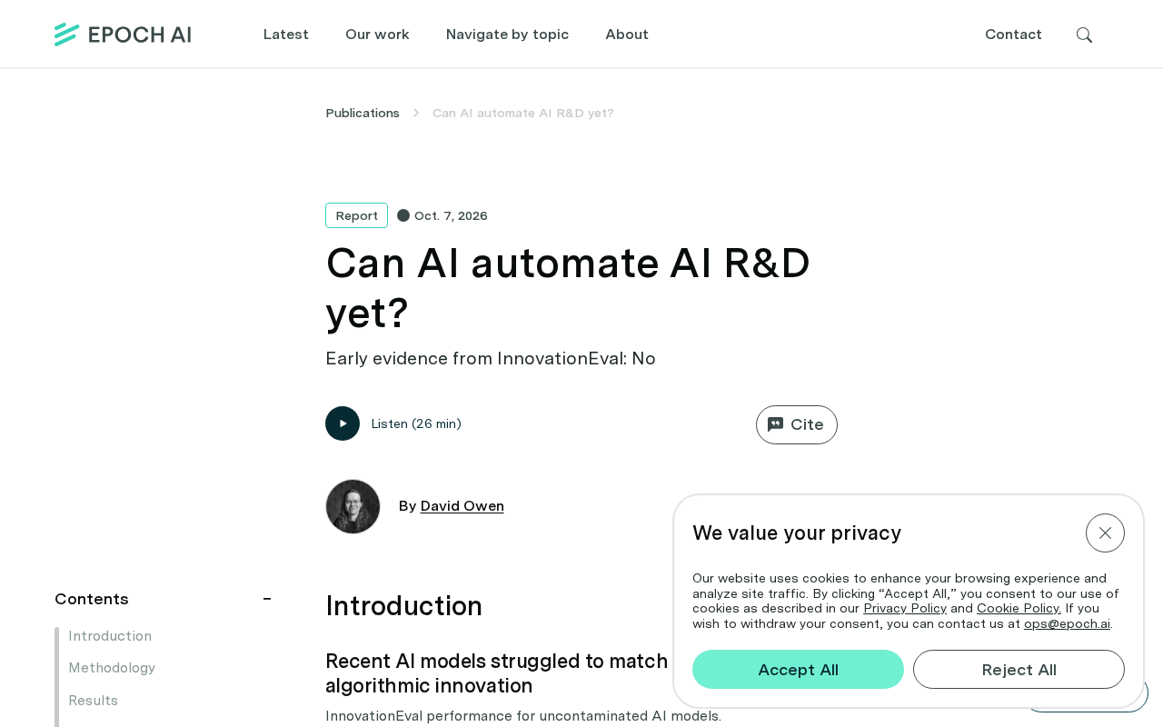 Can AI Automate AI R&D? A Realistic Look at Capabilities and Bottlenecks