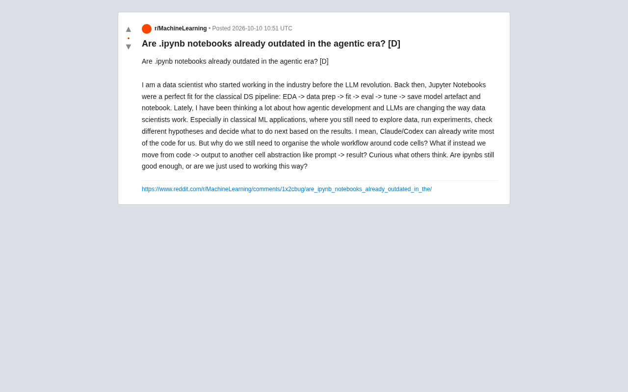 In the Age of Agents, Does Jupyter Notebook Still Have a Place?