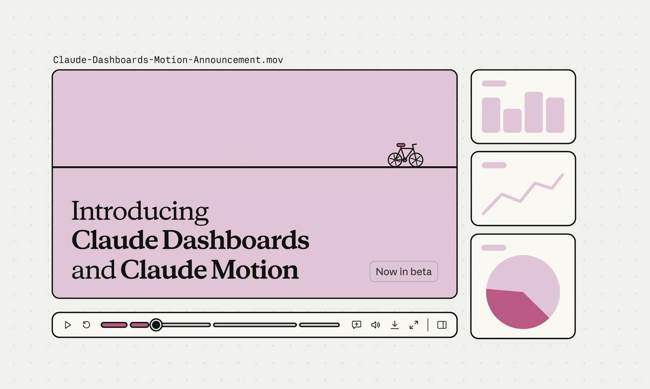 Claude Launches Dashboards and Motion: Real-Time Analytics Boards and Animations from Conversation