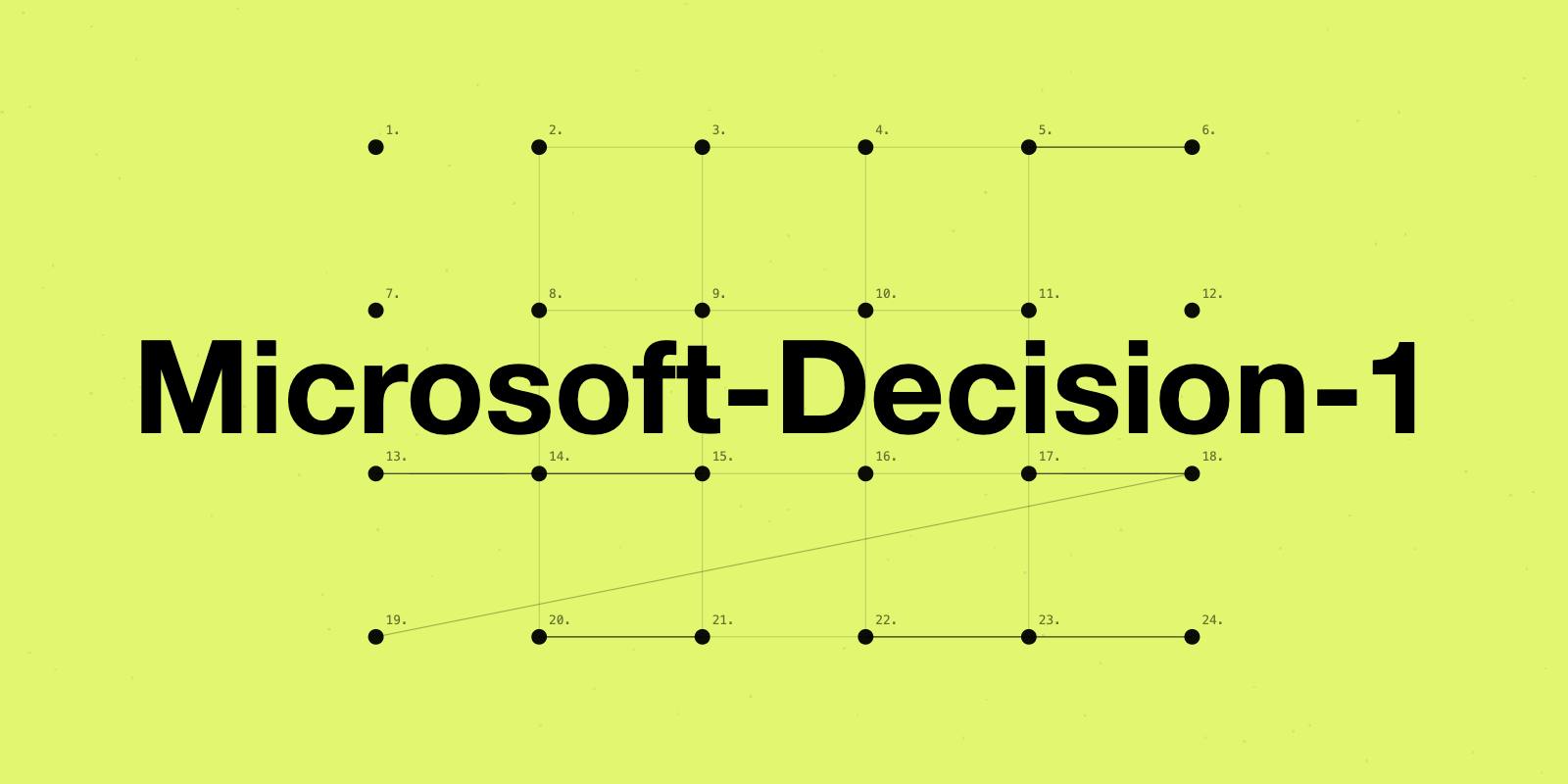 微软Decision-1:专为智能体路由而生的决策评分模型