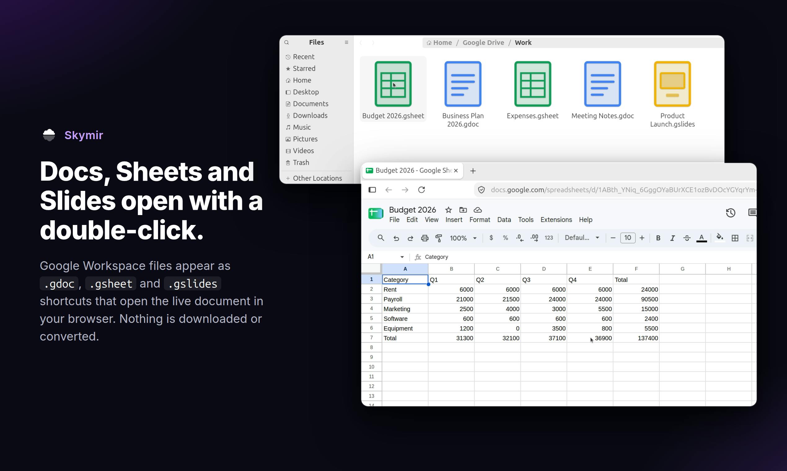 Skymir: A Two-Way Google Drive Sync Tool for Linux