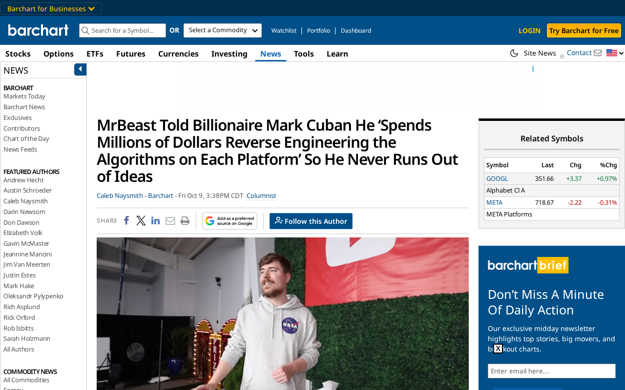 MrBeast Reportedly Spends Millions Reverse Engineering Platform Algorithms: The Industrial Logic Behind Content Dominance