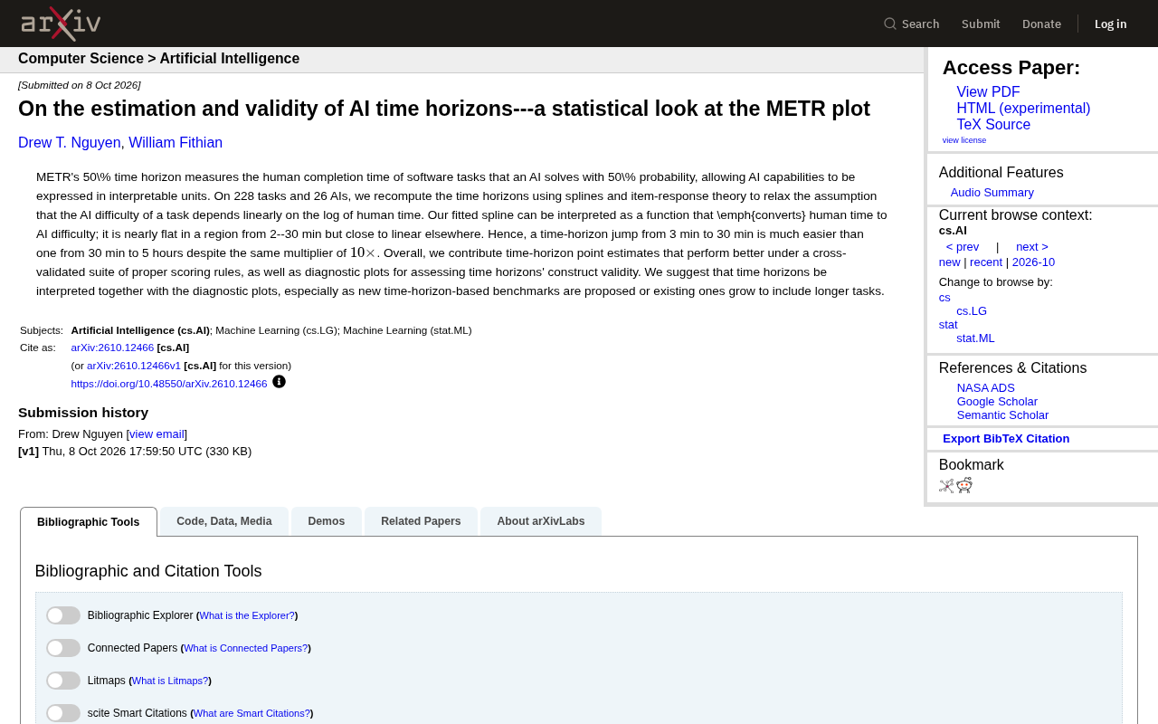 METR Time Horizon Estimates Face Statistical Scrutiny: AI Capability Evaluation Needs Reexamination