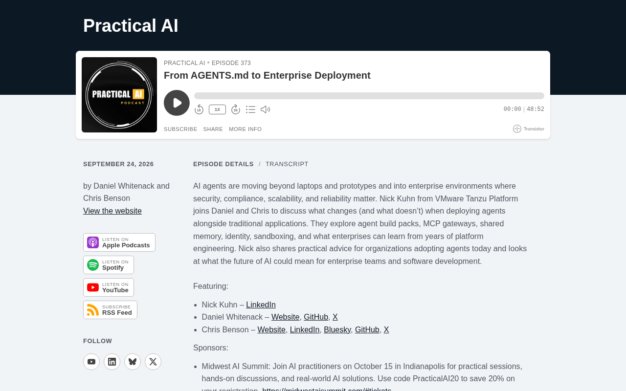 从AGENTS.md到企业级部署:AI Agent的落地挑战