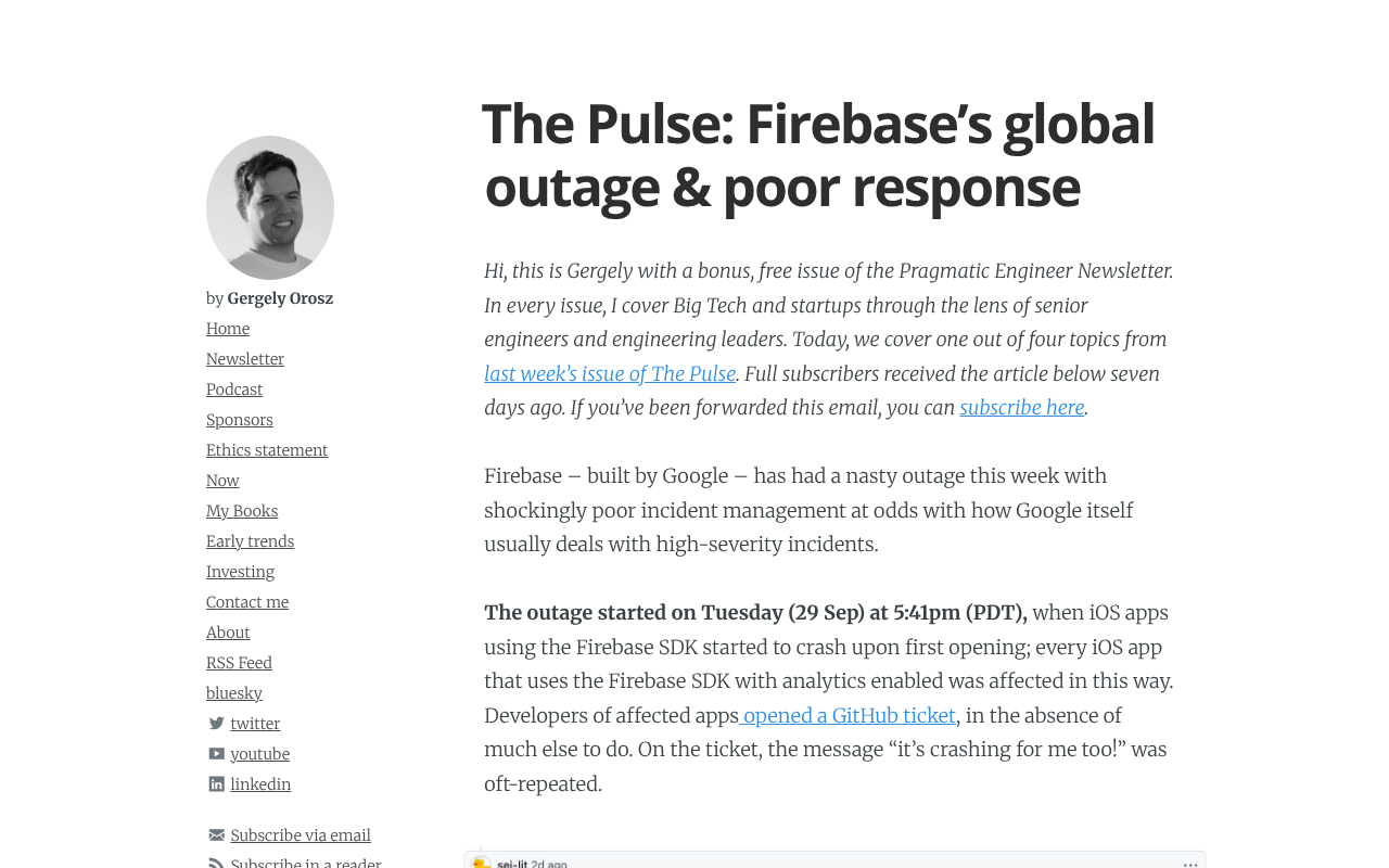 Firebase Global Outage: A Trust Crisis Triggered by a Backend Change