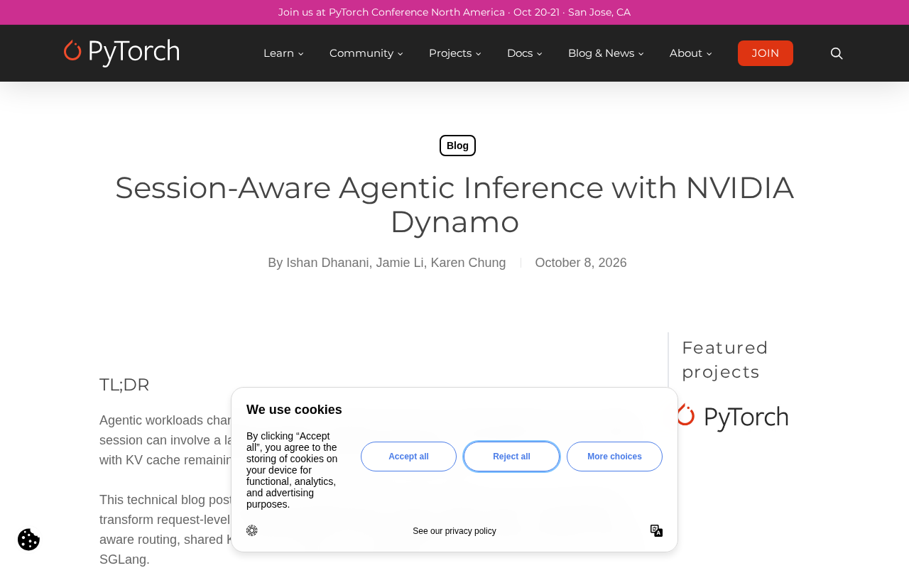 NVIDIA Dynamo Session-Aware Agentic Inference