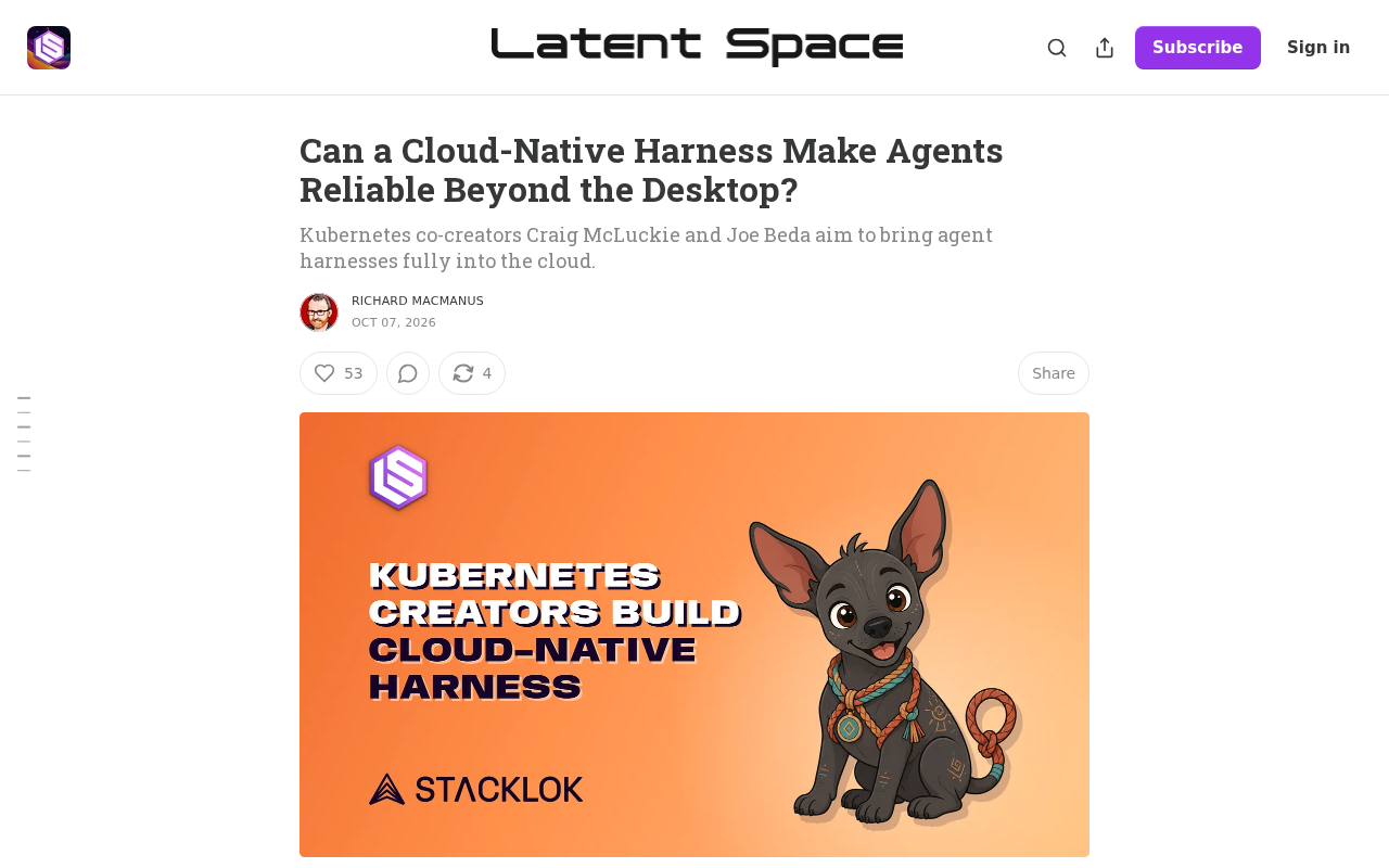 Can Cloud-Native Agent Harness Free AI Agents from Desktop Dependency?
