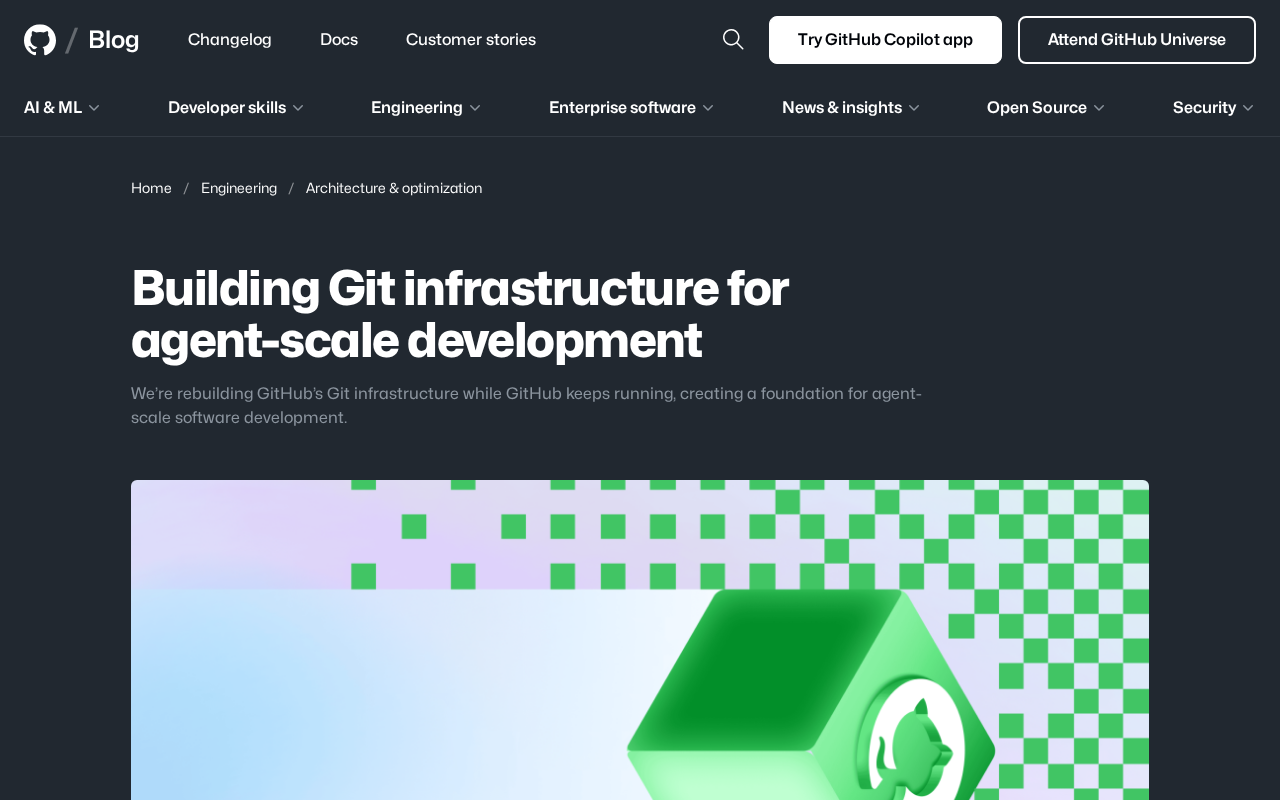 GitHub重构Git底层:为智能体规模化开发奠基