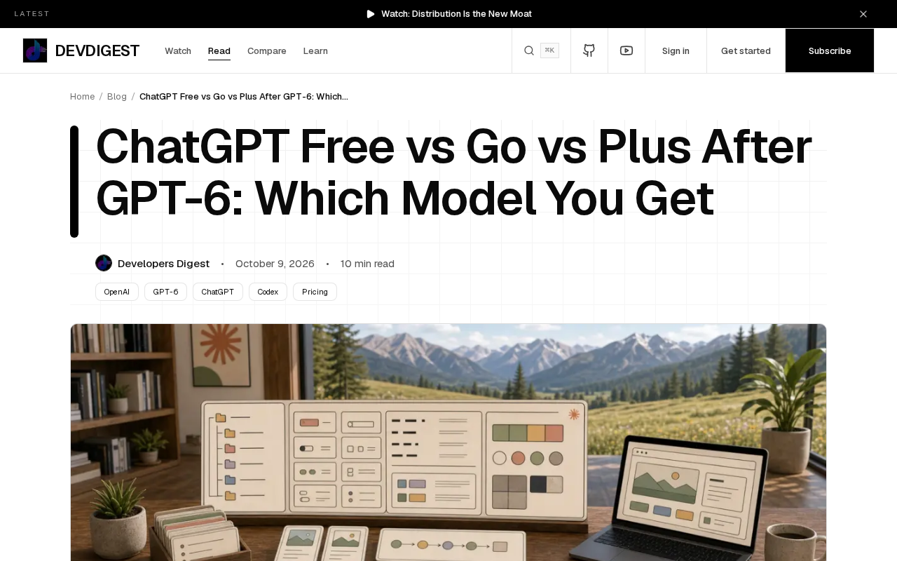 GPT-6时代ChatGPT订阅怎么选:Free/Go/Plus模型差异全解析