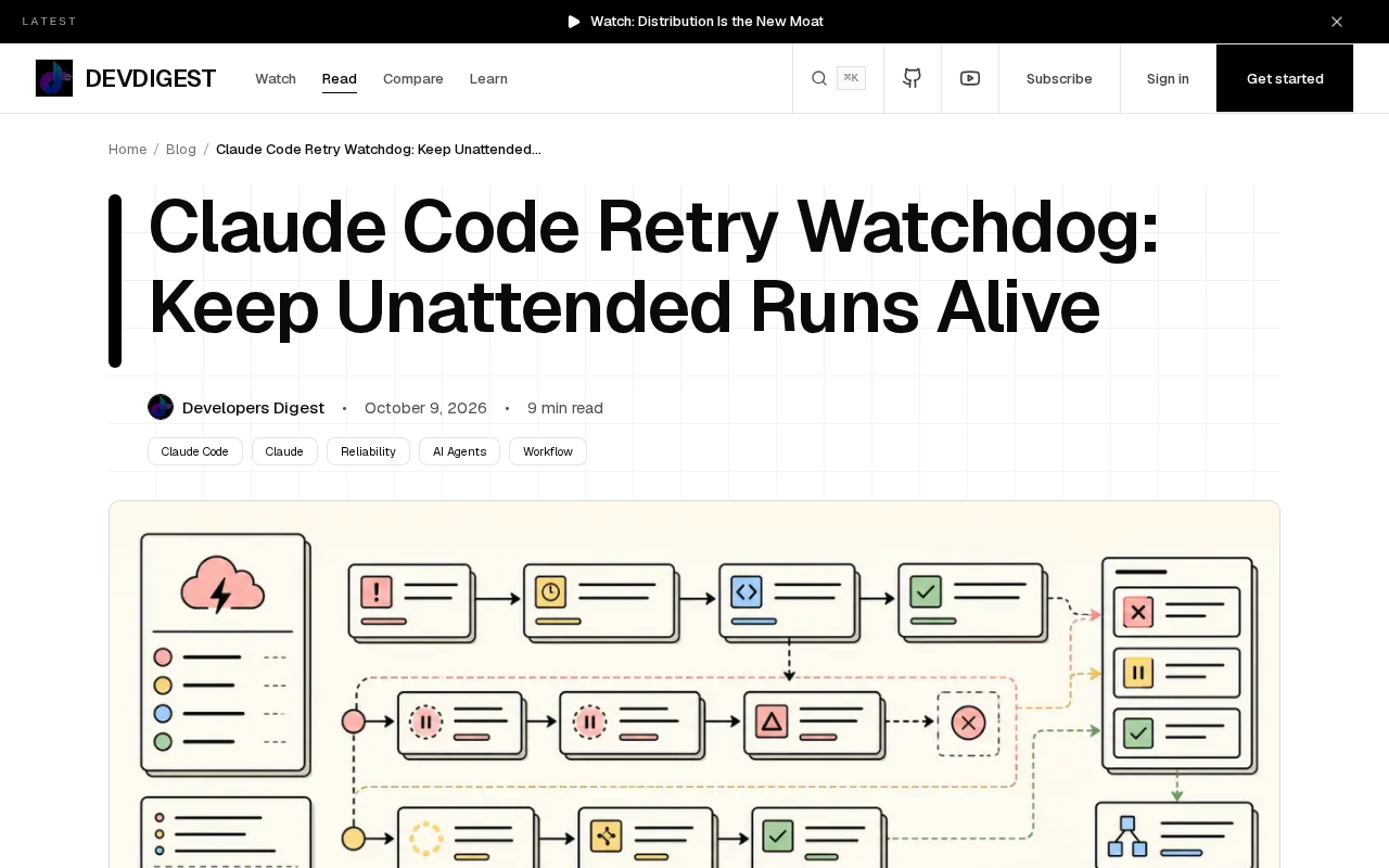 Claude Code Retry Watchdog: Uninterrupted Unattended Runs