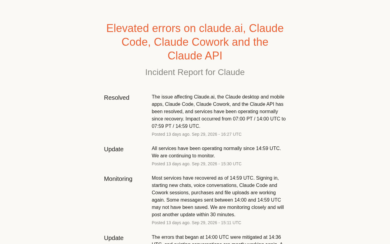 Claude Full-Service Outage Postmortem: Lessons from a 40-Minute Error Rate Spike