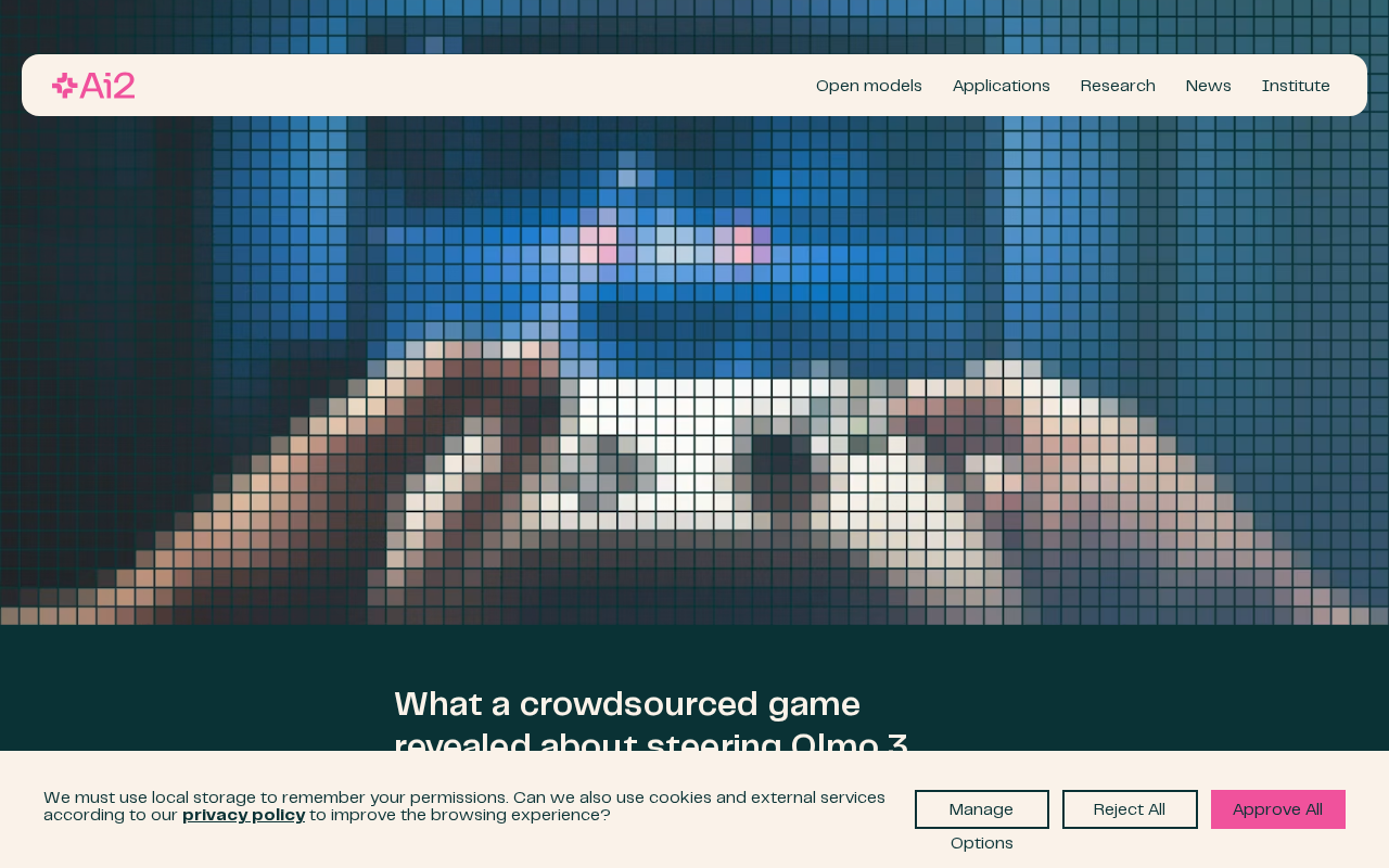 A Crowdsourced Game Reveals the Truth About Olmo 3: How Open Models Support AI Alignment Evaluation