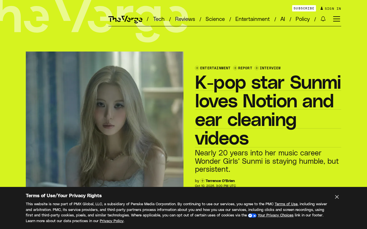 K-pop天后Sunmi的数字生活:Notion如何成为她的效率工具