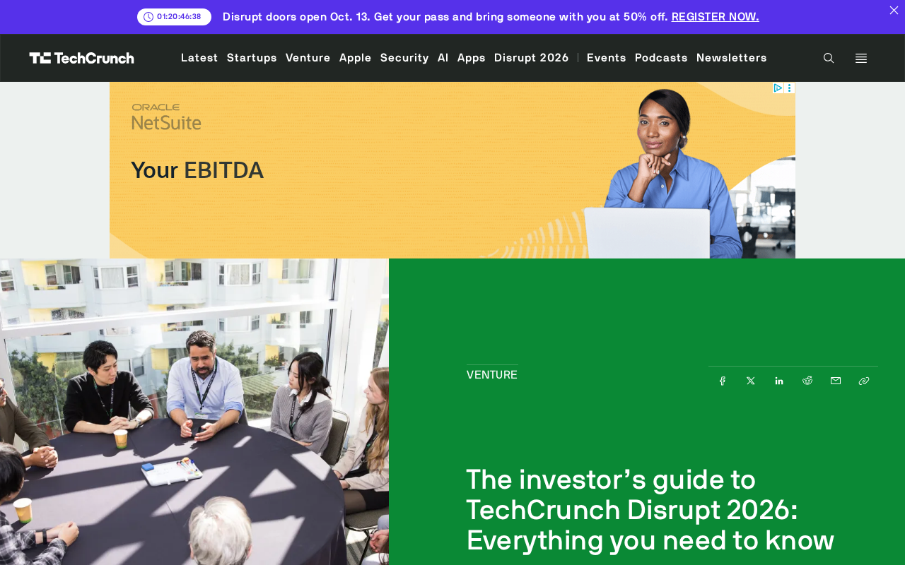 TechCrunch Disrupt 2026 Investor Guide: What to Look for On-Site