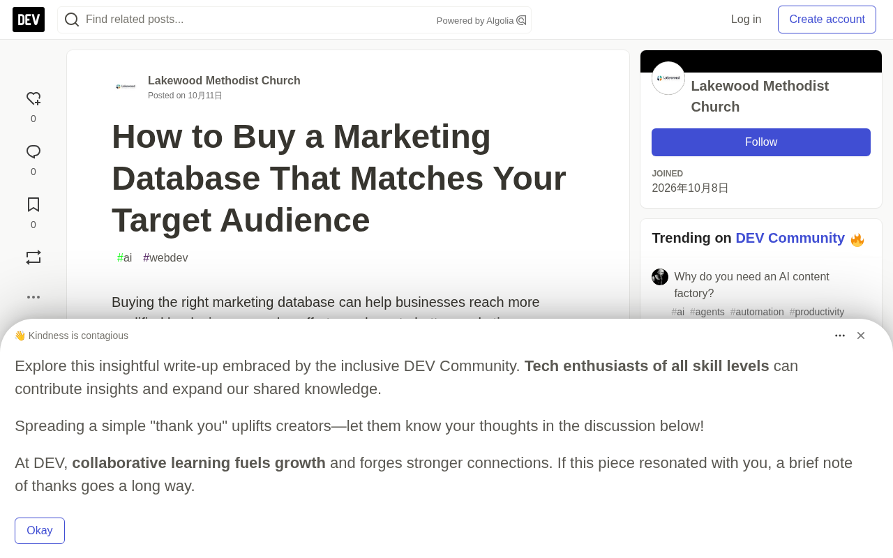 How to Buy a Marketing Database That Matches Your Target Audience: A Practical Buyer's Guide