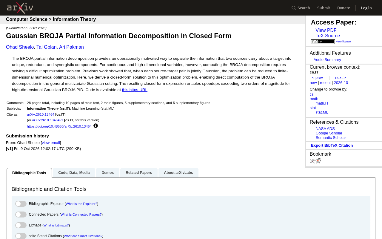 Closed-Form Solution for Gaussian BROJA Information Decomposition: 100x Speedup for High-Dimensional PID