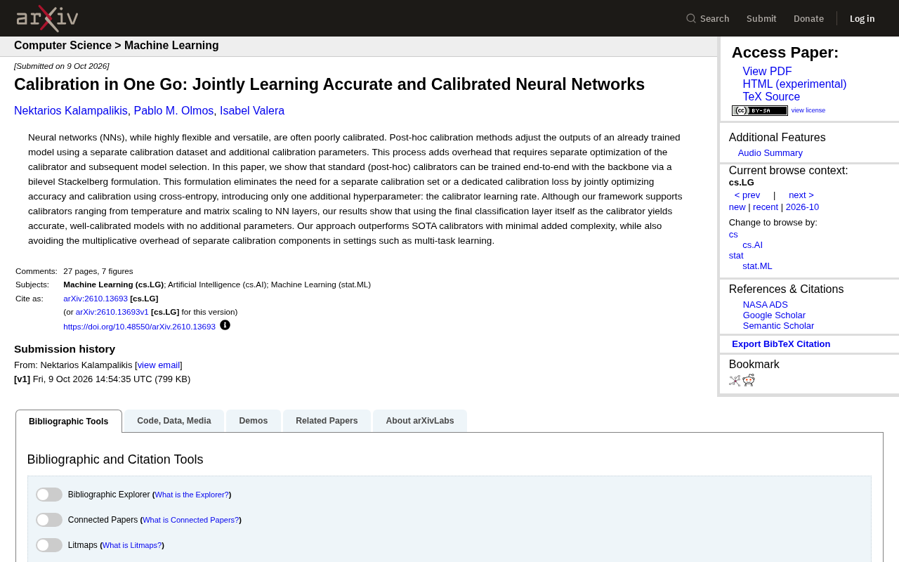 Neural Network Calibration in One Go: Jointly Optimizing Accuracy and Reliability