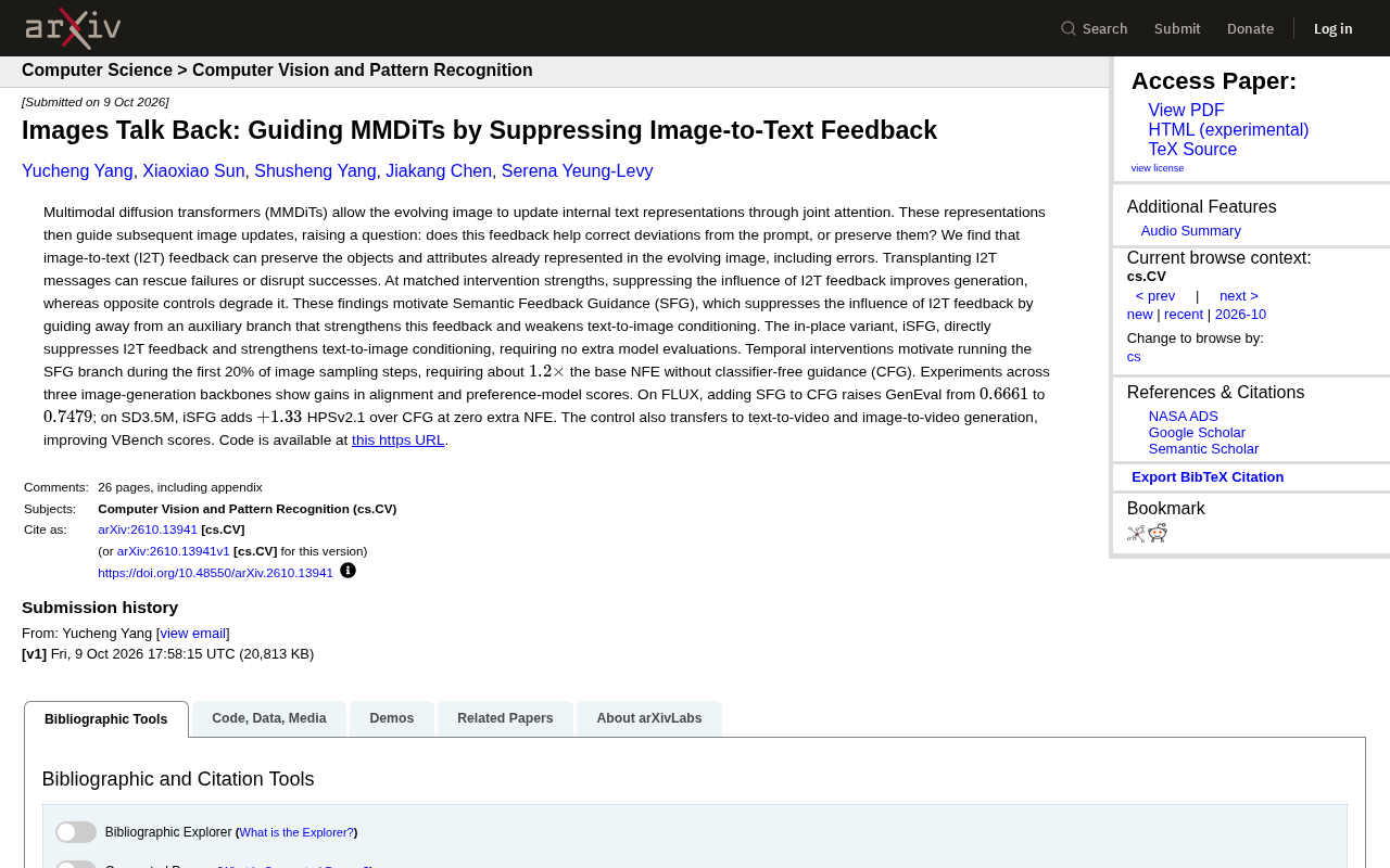 Suppressing Image-to-Text Feedback: SFG Improves Generation Alignment in Diffusion Models