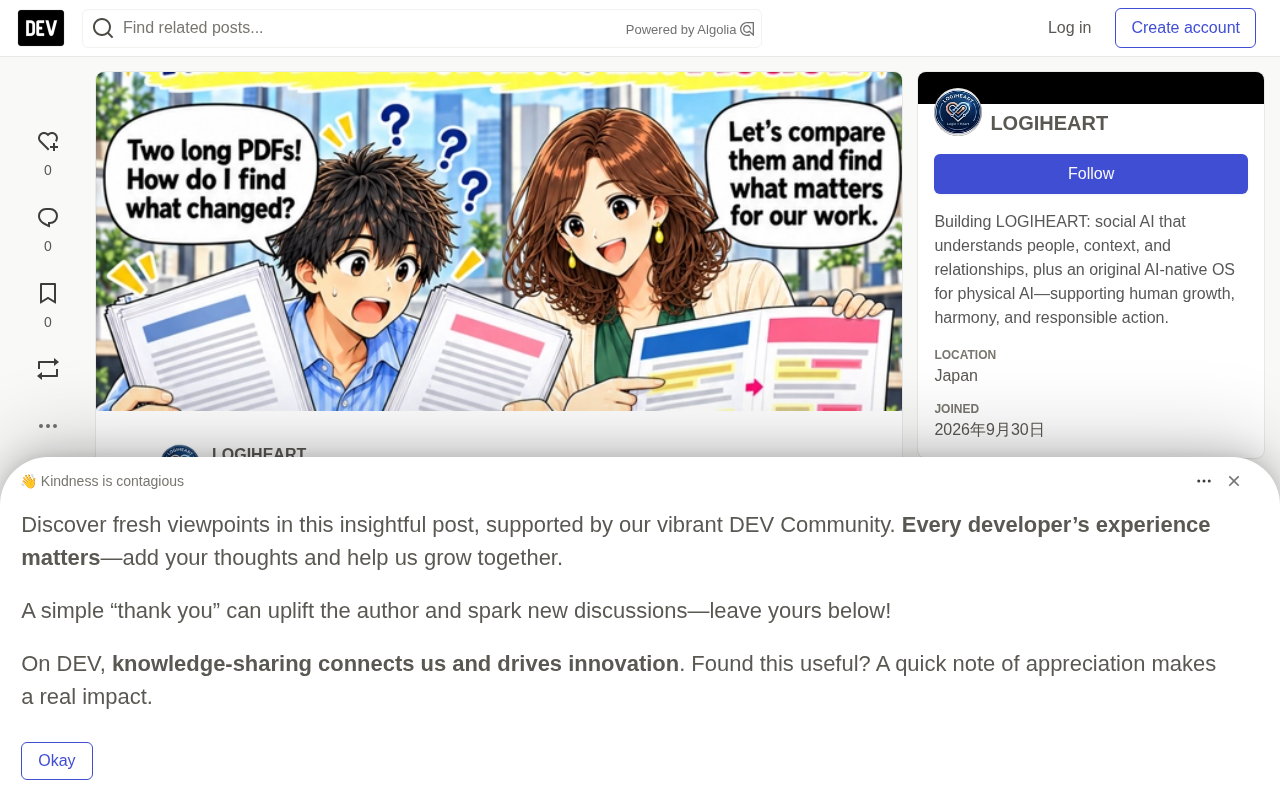Graphic Guide: Compare PDFs with ChatGPT
