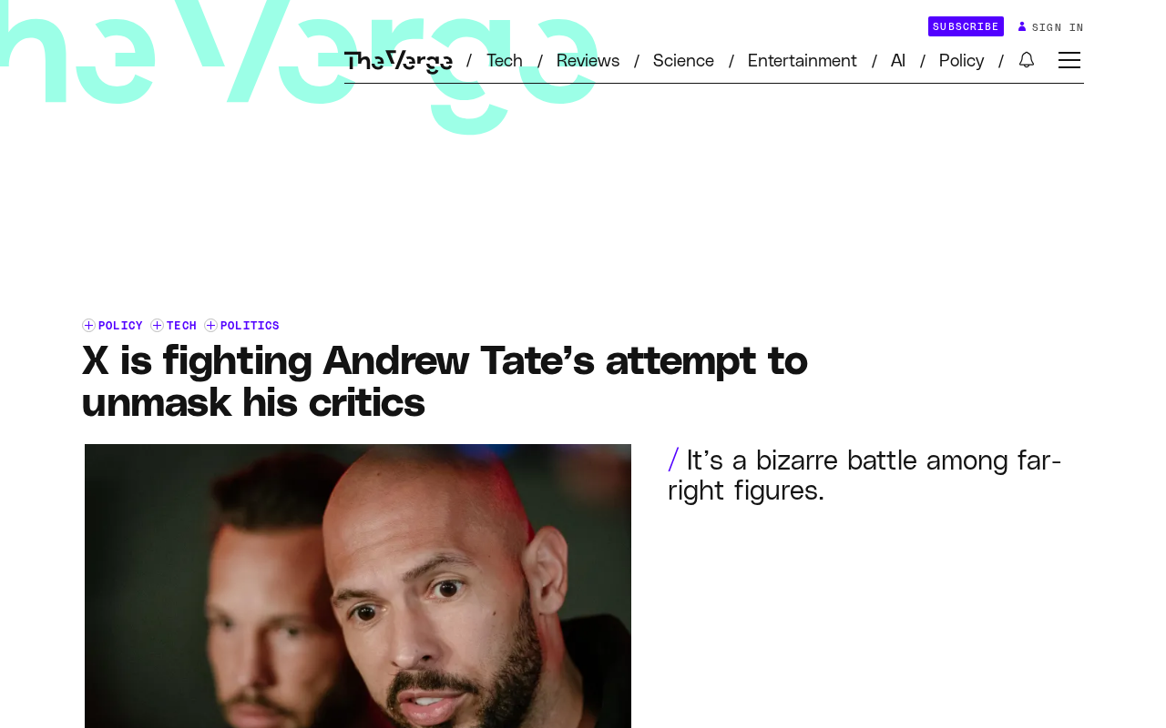 X Platform Refuses to Hand Over Anonymous User Information to Andrew Tate: A Battle for Free Speech