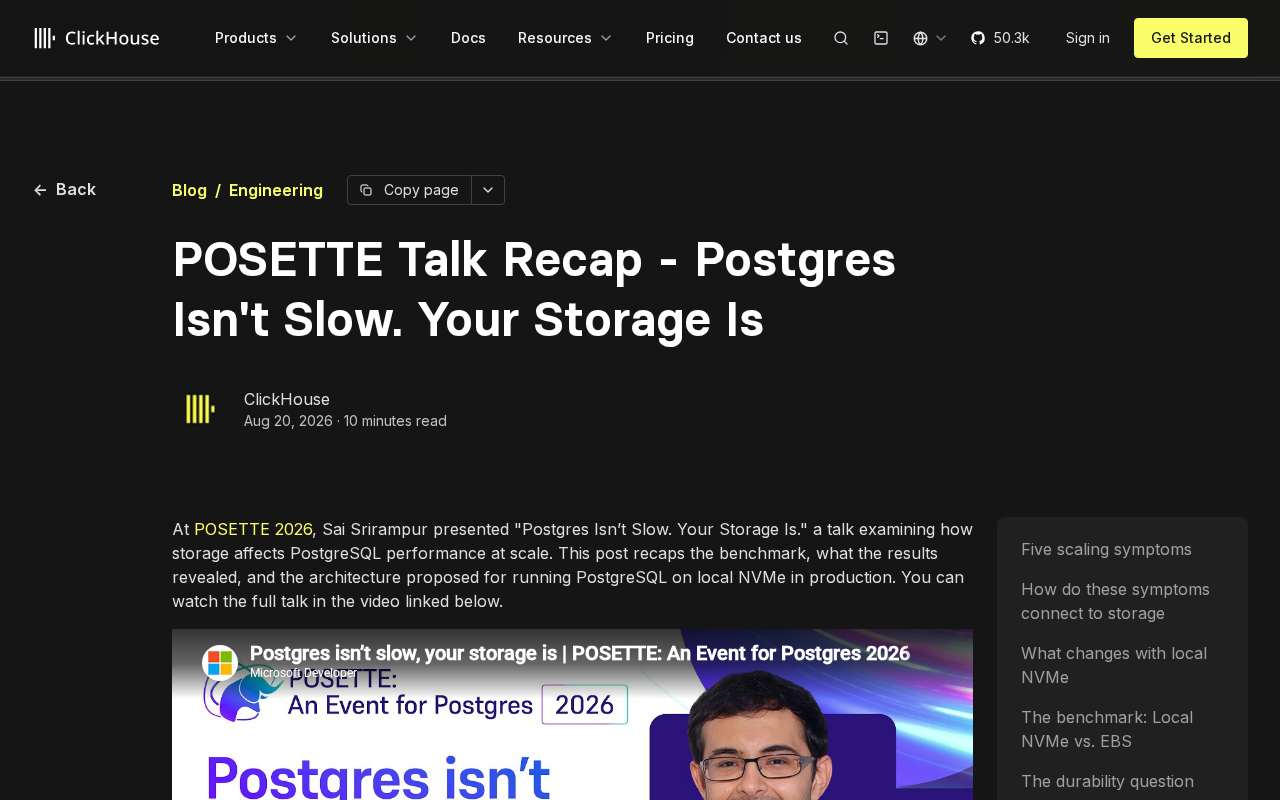 Postgres Isn't Slow — Your Storage Is